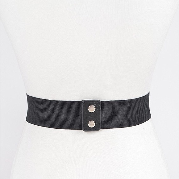 Plus Size Hematite Rhinestone Corset Waist Statement Belt - Picture 5 of 5